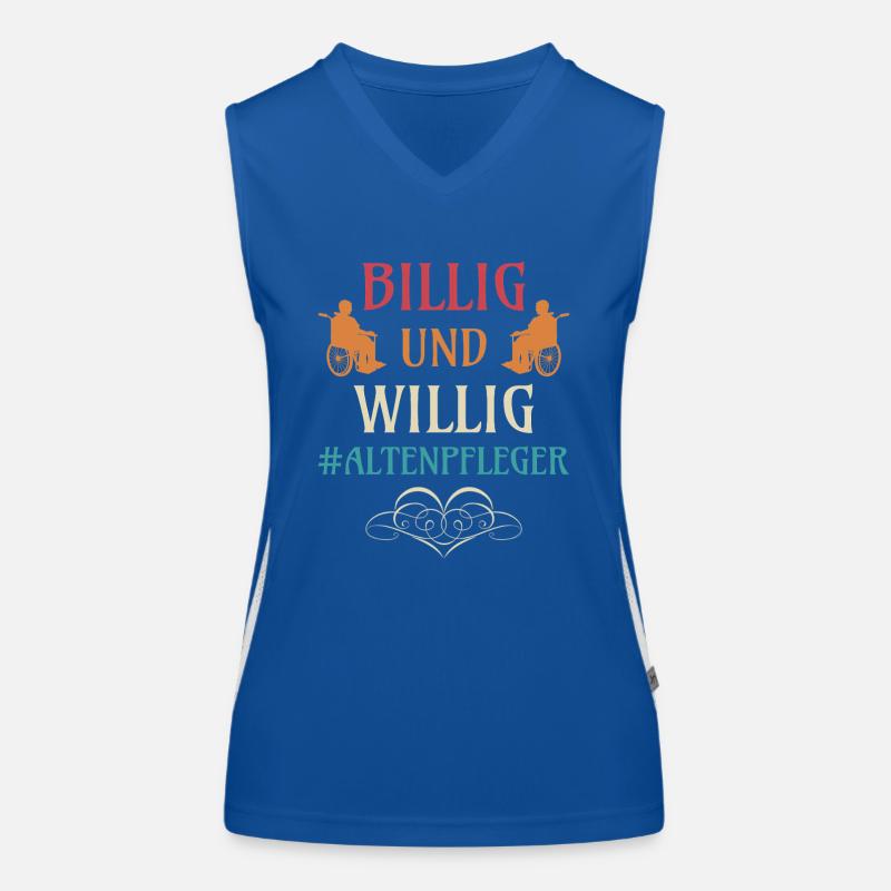 Altenpfleger Geschenk Altenpflege Pflegefachkraft Funktionelles Kontrast-Tank Top für Frauen
