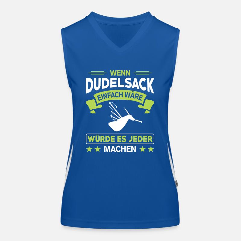 Dudelsackspieler Dudelsack Männer Geschenk Funktionelles Kontrast-Tank Top für Frauen