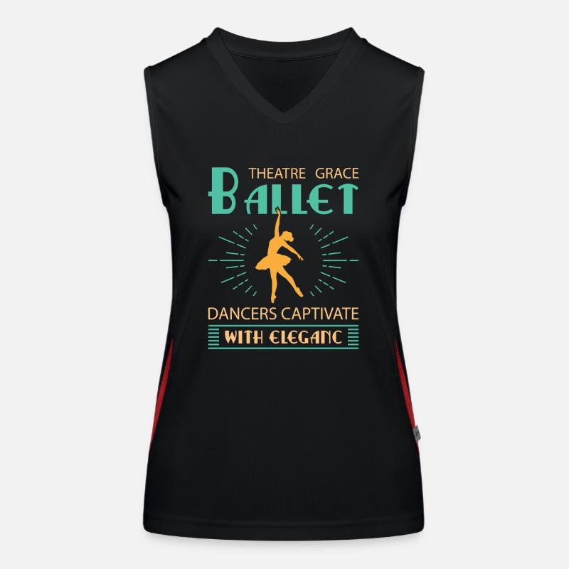 Ballerina Ballett mädchen Funktionelles Kontrast-Tank Top für Frauen