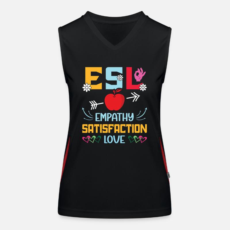 ESL-Lehrer ESL Unterricht Funktionelles Kontrast-Tank Top für Frauen