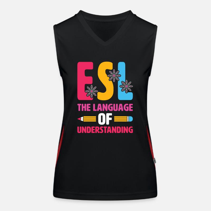 ESL-Lehrer ESL Unterricht Funktionelles Kontrast-Tank Top für Frauen