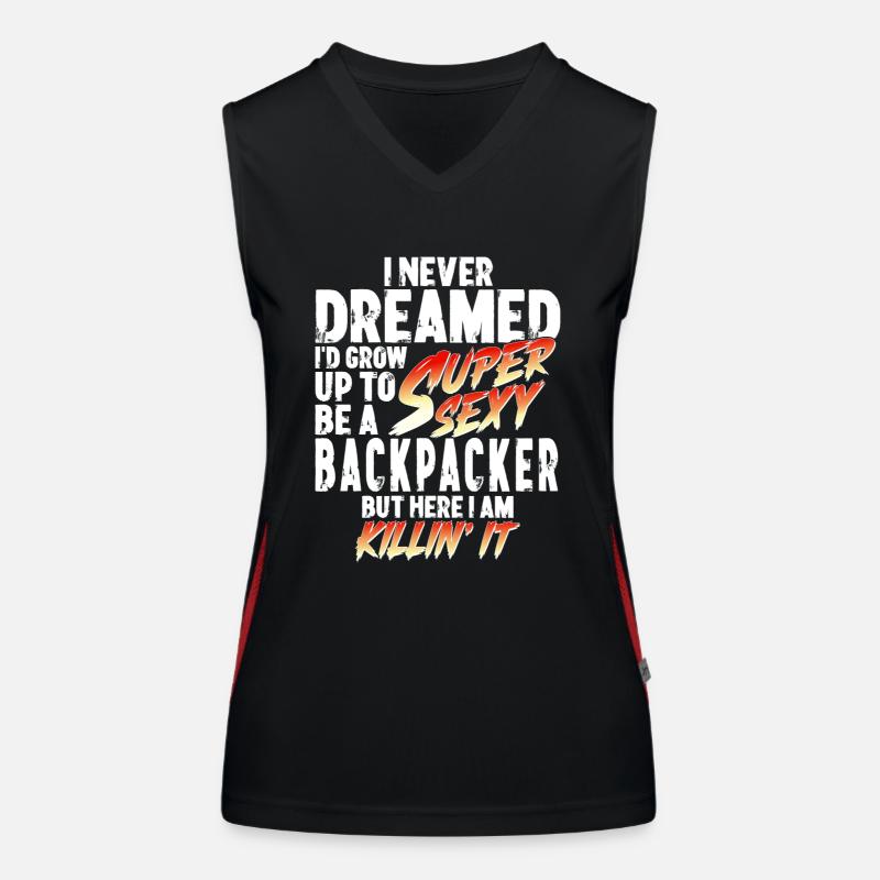 Super Sexy Backpacker Backpacker Gift Women's Functional Contrast Tank Top