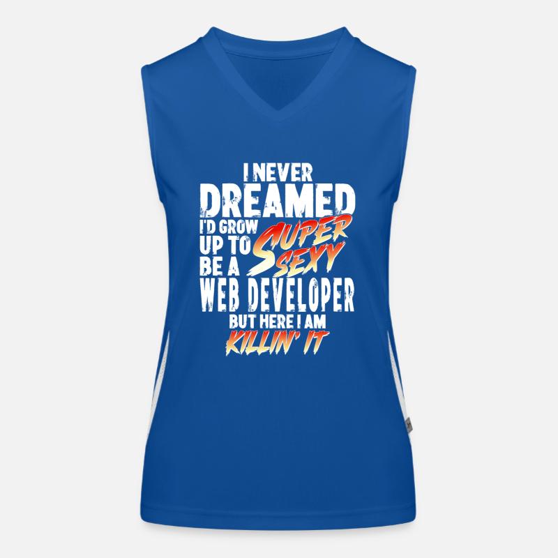 Super Sexy Web Developer Web Development Gift Women's Functional Contrast Tank Top