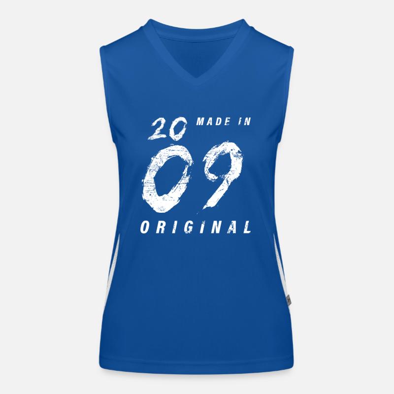 Made In 2009 Original Geburtstag Grunge Distressed Funktionelles Kontrast-Tank Top für Frauen