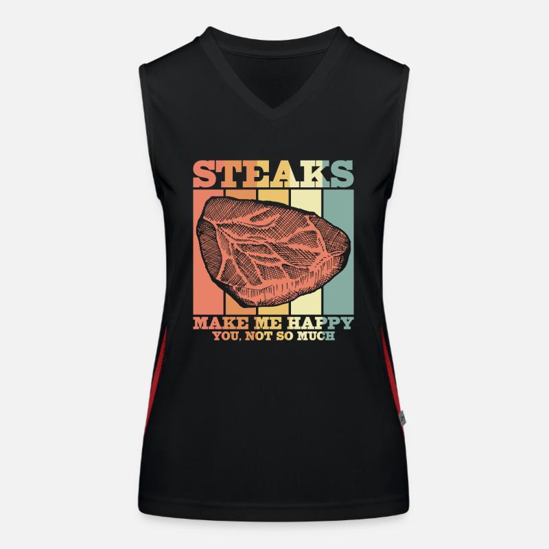 Fleisch Funktionelles Kontrast-Tank Top für Frauen