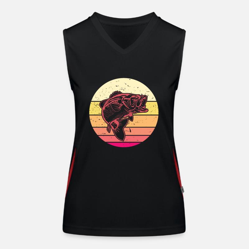 Perche prédatrice Débardeur respirant contrasté Femme