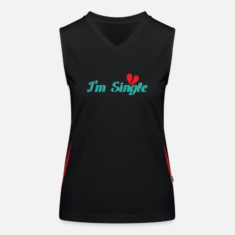I´m single Women's Functional Contrast Tank Top