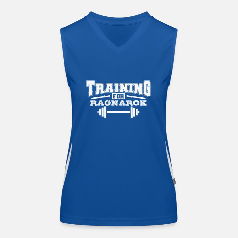 Training For Ragnarok Wikinger Funktionelles Kontrast-Tank Top für Frauen
