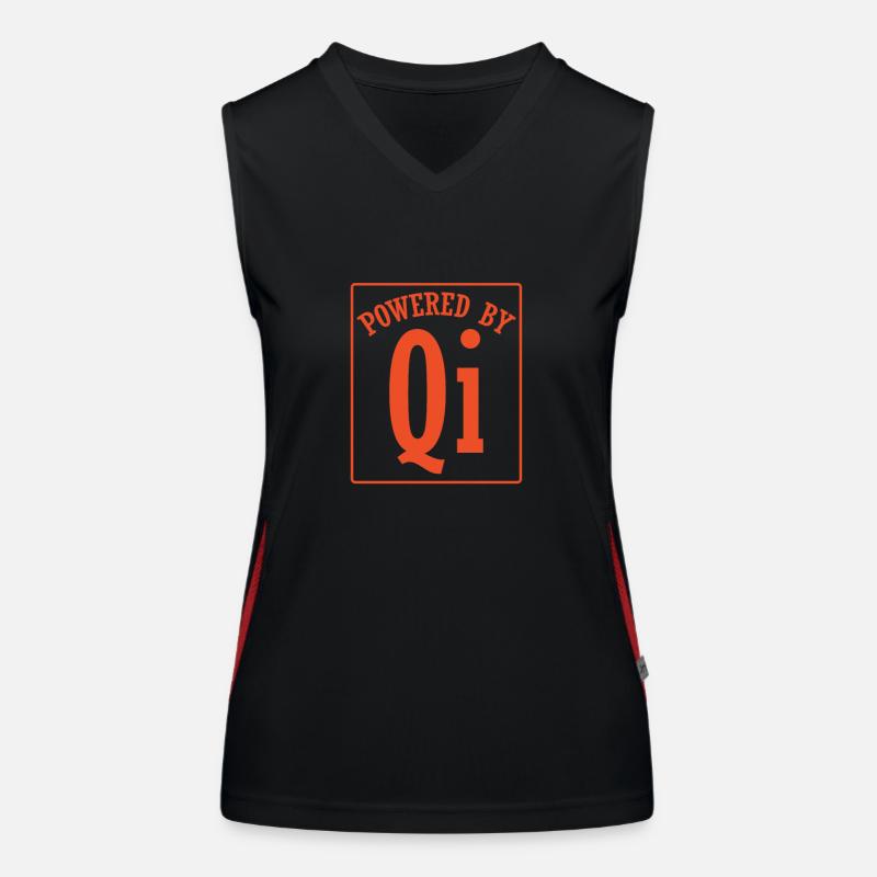 Qigong Powered By Qi ou Chi Débardeur respirant contrasté Femme
