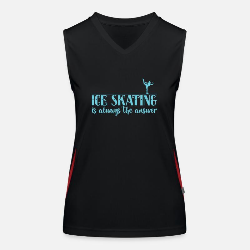 Ice Skating is always the Answer Eis Women's Functional Contrast Tank Top