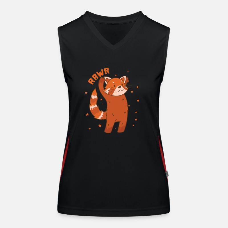 Chat ours rugit ours chat bambou Népal Débardeur respirant contrasté Femme