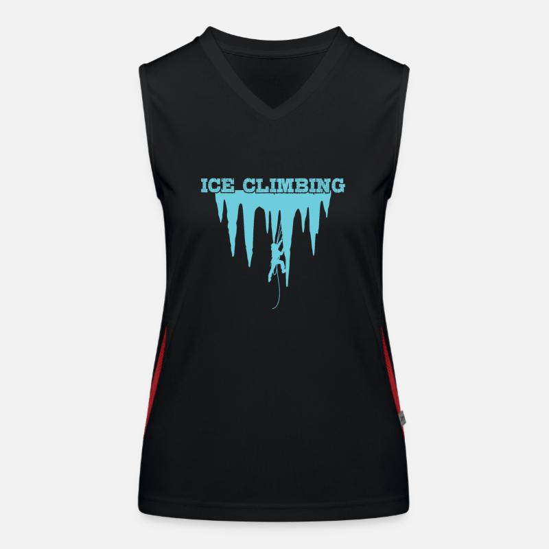 Ice Climbing Extremsport Eisklettern Funktionelles Kontrast-Tank Top für Frauen