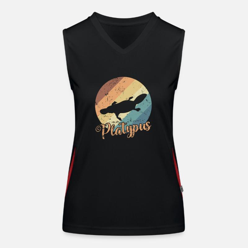 Ornithorynque ornithorynque Australie Outback Débardeur respirant contrasté Femme