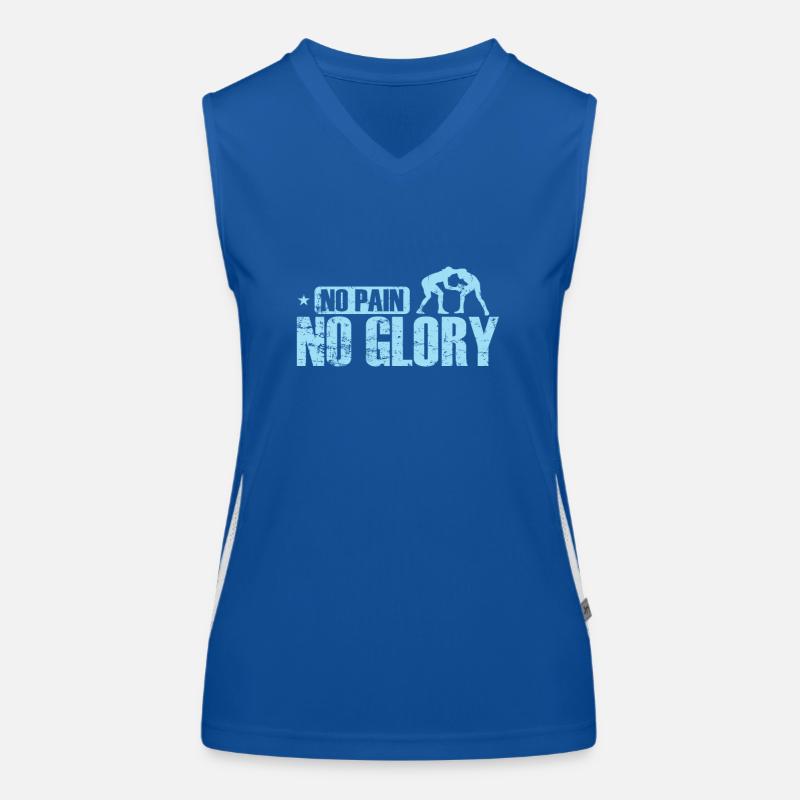 No Pain No Glory Show Ring-Kampf Schauspiel Funktionelles Kontrast-Tank Top für Frauen