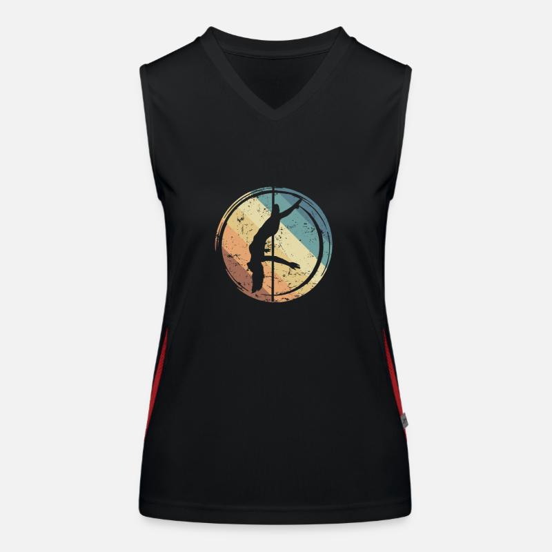 Pole Dance anmutiger Sport Funktionelles Kontrast-Tank Top für Frauen