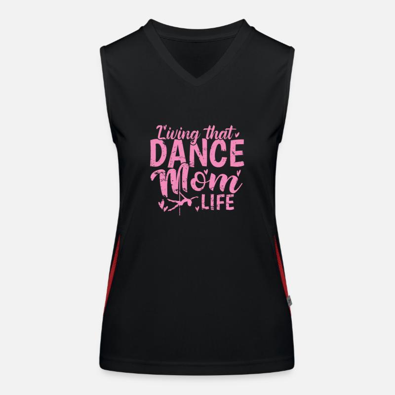 Living that Dance Mom Life Pole Dance Pole Women's Functional Contrast Tank Top