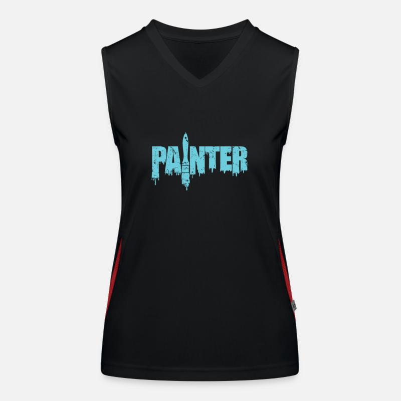 Painter Maler Beruf Lackierer Funktionelles Kontrast-Tank Top für Frauen