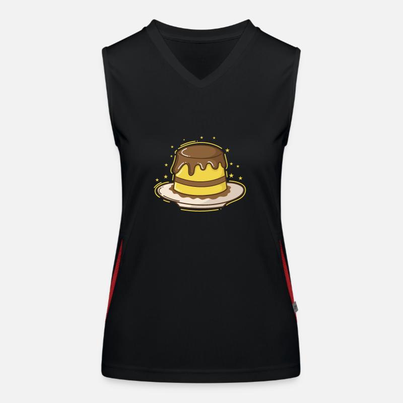 Nachtisch Pudding is the Reason I'm not a Model Funktionelles Kontrast-Tank Top für Frauen
