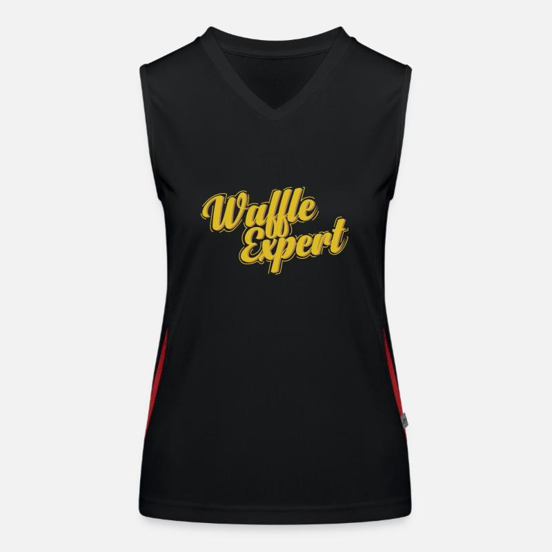 Waffles Expert Teig Gebäck Snack Funktionelles Kontrast-Tank Top für Frauen