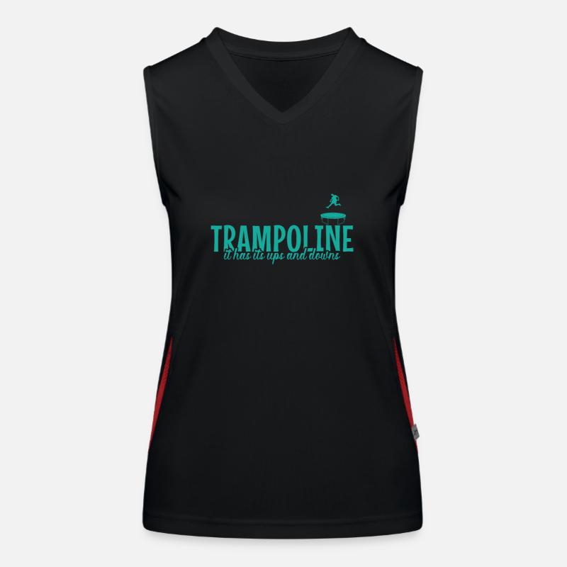 Trampoline it has it's ups and downs Freizeit Funktionelles Kontrast-Tank Top für Frauen