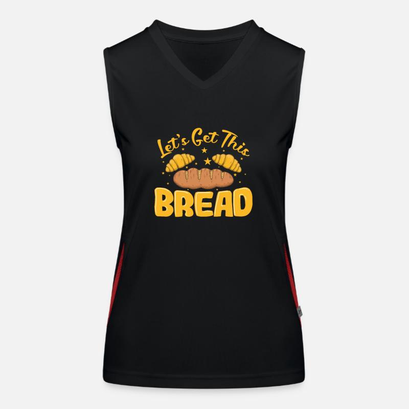 Let's get this Bread Bäcker Backware Funktionelles Kontrast-Tank Top für Frauen