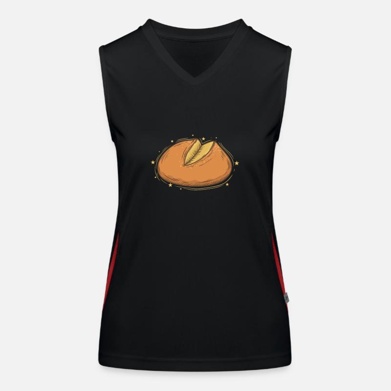 Brot Bäcker Sauerteig Backware Funktionelles Kontrast-Tank Top für Frauen