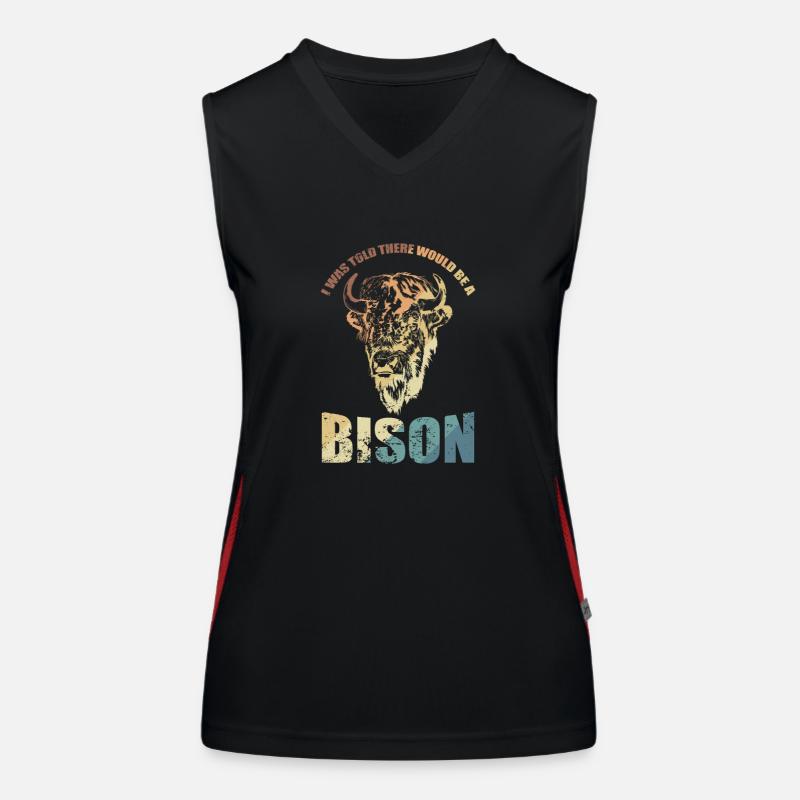 I was told there would be a Bison Women's Functional Contrast Tank Top