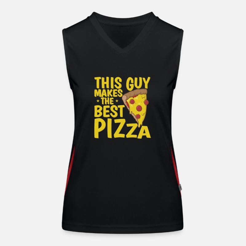 This Guy makes the Best Pizza Funktionelles Kontrast-Tank Top für Frauen
