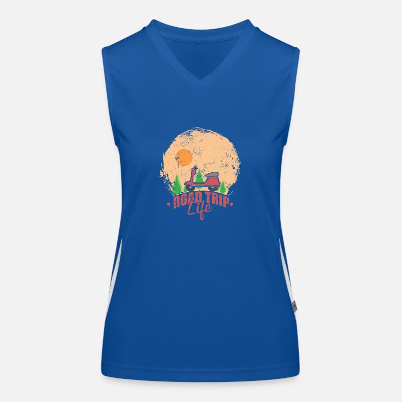 Roller Road Trip Life Reise Abenteuer Funktionelles Kontrast-Tank Top für Frauen