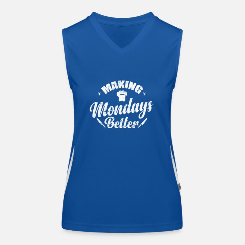 Making Mondays Better Funktionelles Kontrast-Tank Top für Frauen