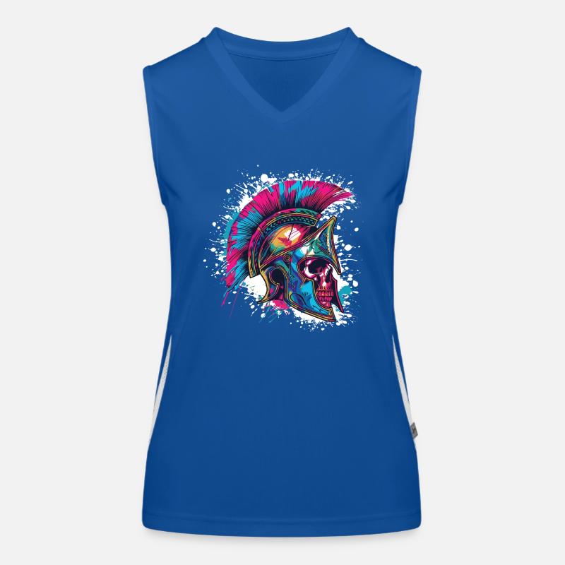 Spartan Skull Gladiator Women's Functional Contrast Tank Top