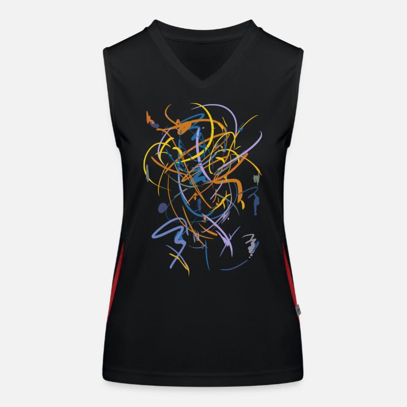 Abstrait Débardeur respirant contrasté Femme