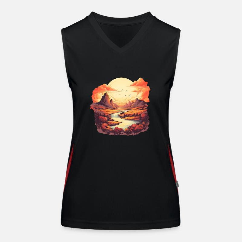 Landscape Women's Functional Contrast Tank Top
