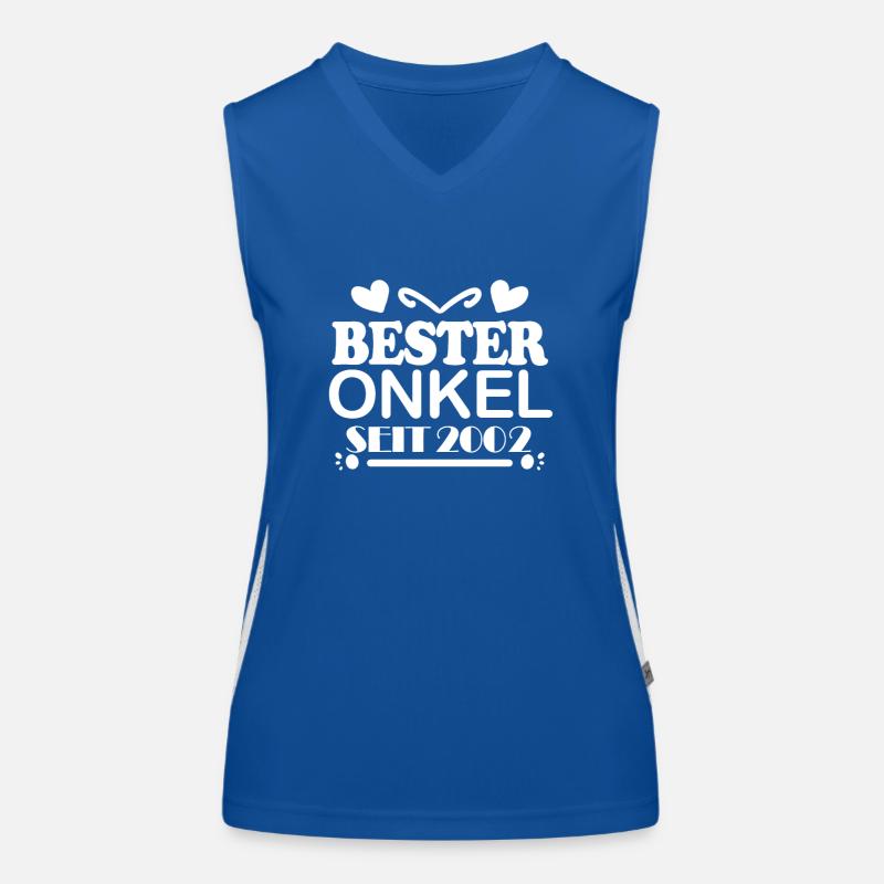 Bester Onkel seit 2002 Funktionelles Kontrast-Tank Top für Frauen