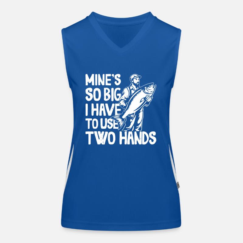 Mines So Big I Have To Use Two Hands Perch Women's Functional Contrast Tank Top