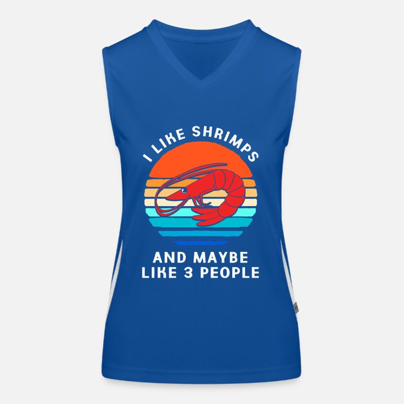 Krabbe Languste Meeresfrüchte Shrimp Funktionelles Kontrast-Tank Top für Frauen