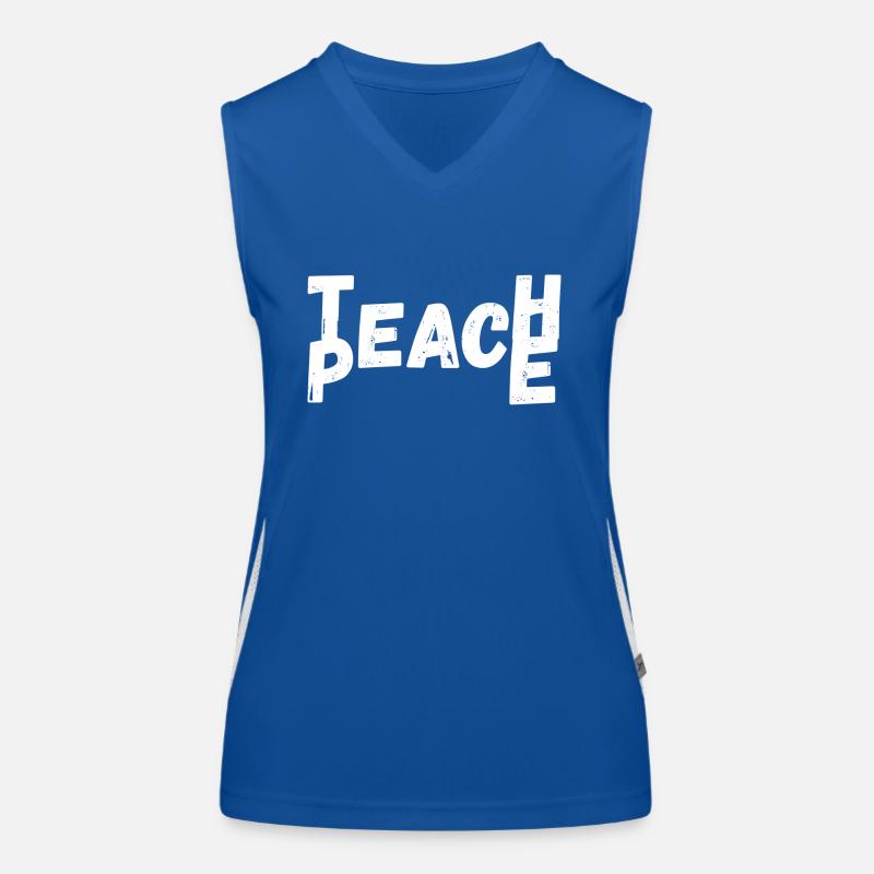 Teach Peace Women's Functional Contrast Tank Top