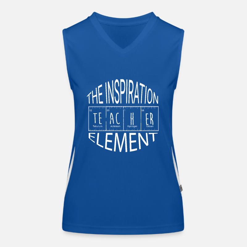 Periodensystem Funktionelles Kontrast-Tank Top für Frauen
