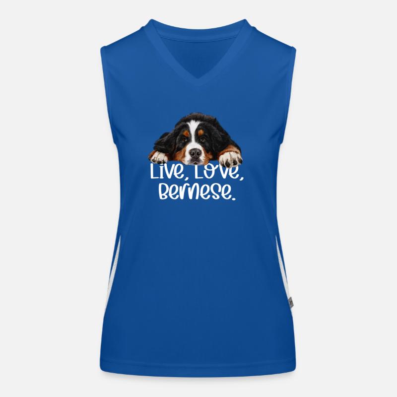 Bernese mountain dog Women's Functional Contrast Tank Top