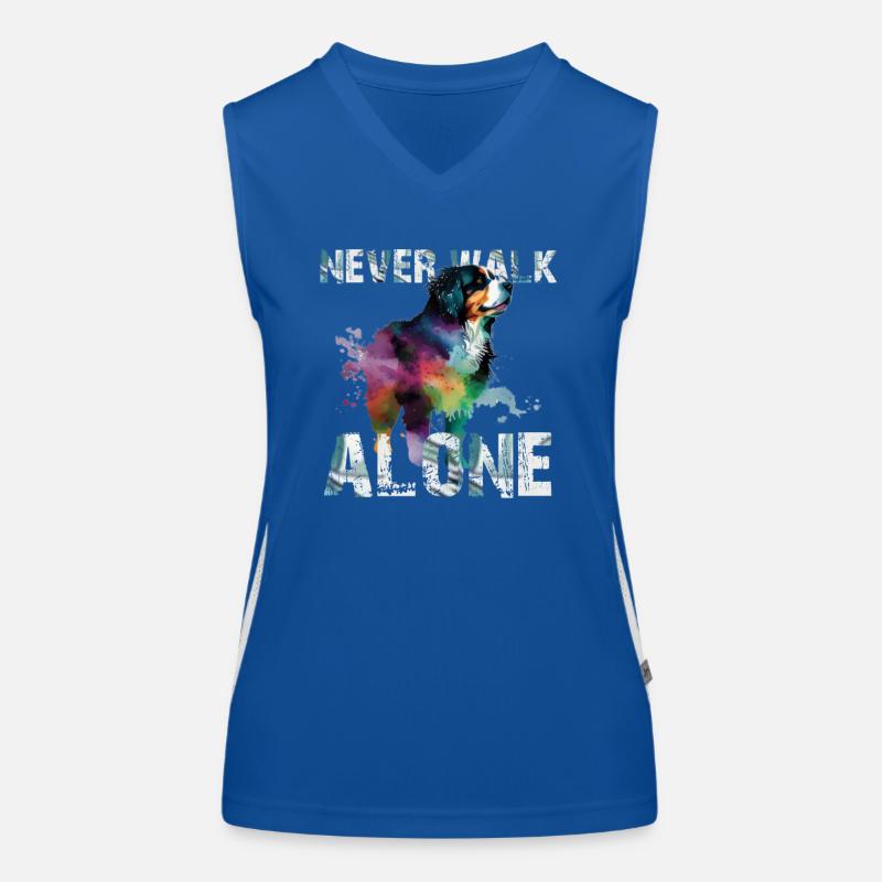 Bernese Mountain Dog Women's Functional Contrast Tank Top