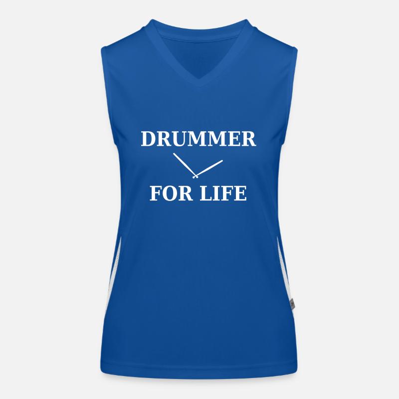 Batteur drumer Débardeur respirant contrasté Femme