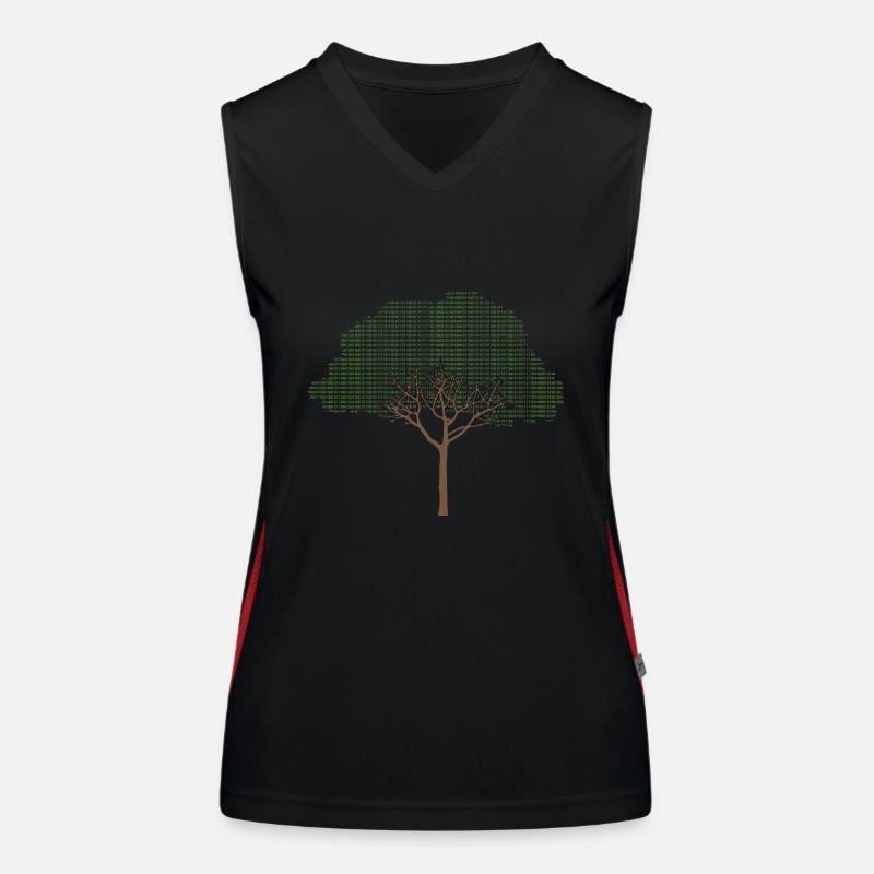 Binary Tree Admin Hacker Coder Programmierer Funktionelles Kontrast-Tank Top für Frauen