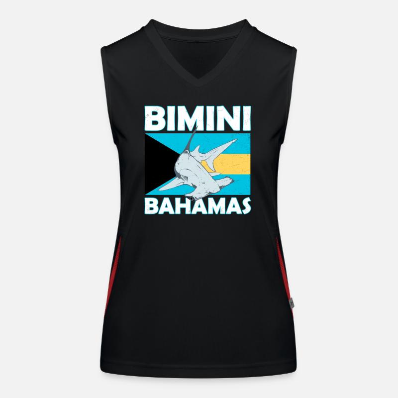 Requin-marteau Bimini Bahamas Débardeur respirant contrasté Femme