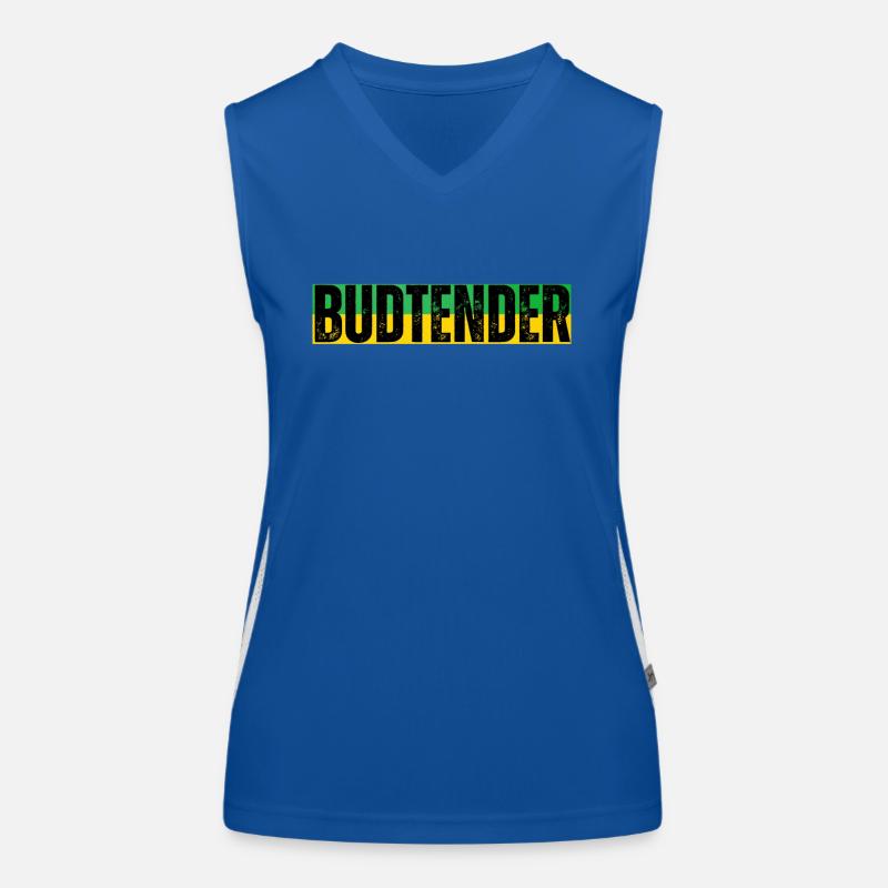 Budtender jamaïcain Débardeur respirant contrasté Femme
