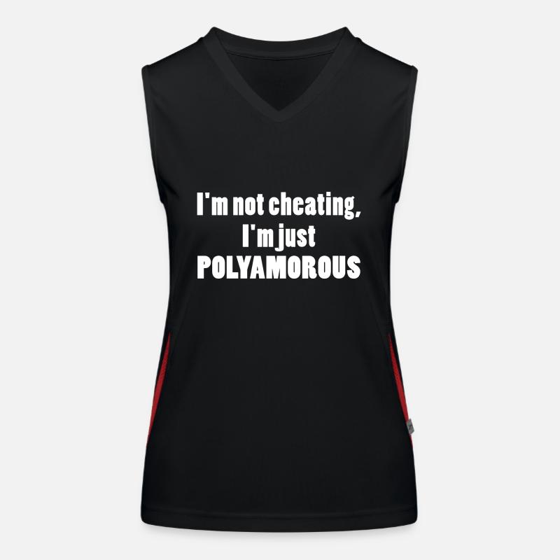 Polyamory I'm not cheating I'm just polyamorous Women's Functional Contrast Tank Top