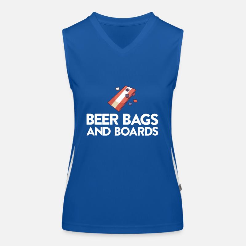 Cornhole Spiel Corn Hole Outfit mit Cornhole Funktionelles Kontrast-Tank Top für Frauen