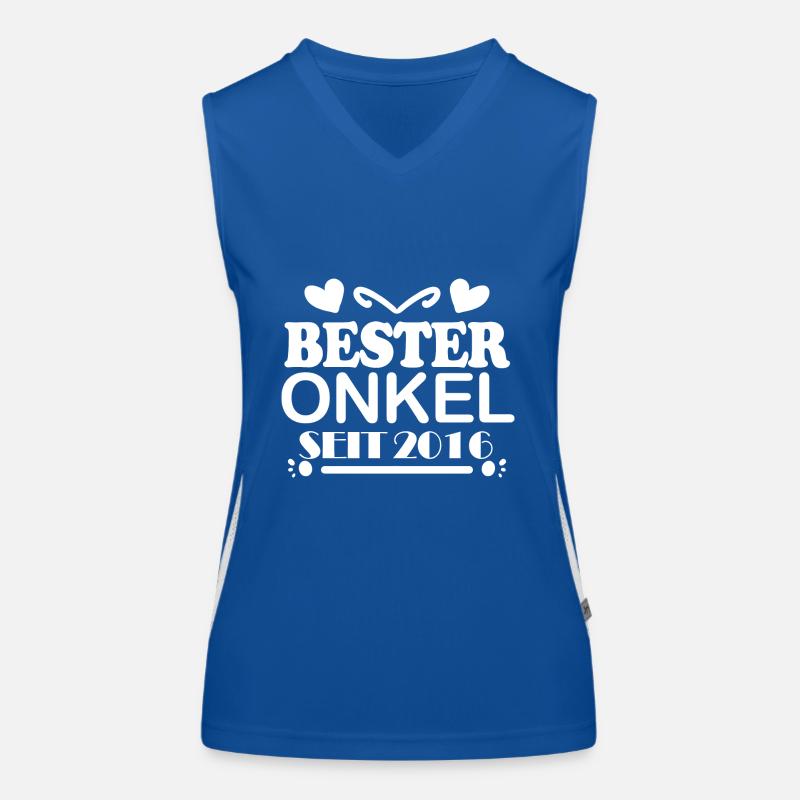 Bester Onkel seit 2016 Funktionelles Kontrast-Tank Top für Frauen