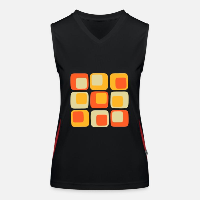 70s Pattern Women's Functional Contrast Tank Top