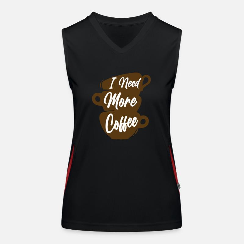 I need More Coffee Women's Functional Contrast Tank Top