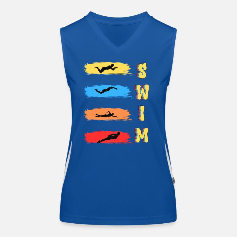 Schwimmen Funktionelles Kontrast-Tank Top für Frauen
